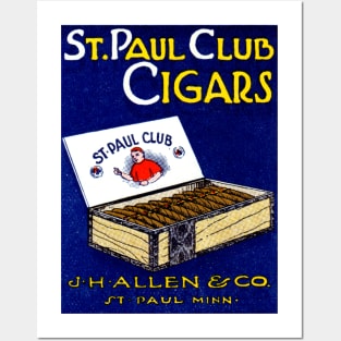 1910 St. Paul Club Cigars Posters and Art